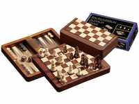 Philos 2517 - Reise-Schach-Backgammon-Dame-Set, magnetisch, Feld 18 mm,...