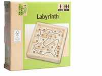 VEDES Großhandel 61409726 Natural Games Holz Labyrinth, 12 x 12 cm