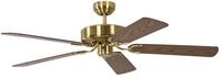 Deckenventilator ohne Beleuchtung Potkuri, Geh&auml;use Messing seidenmatt, Wendefl&uuml;gel