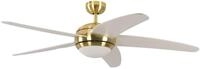 Deckenventilator mit Beleuchtung und Fernbedienung Melton, Geh&auml;use Messing,