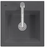 Villeroy & Boch Subway 50 S Graphit - 3315 01 i4 Keramiksp&uuml;le Handbet&auml;tigung