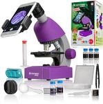 Bresser Junior Einsteiger Mikroskop 40-640x mit Durchlicht LED-Beleuchtung und mit 3