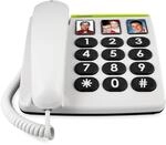 Doro PhoneEasy 331ph Seniorentelefon, Schnurgebundenes Gro&szlig;tastentelefon mit 3