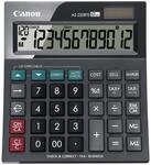 Canon AS-220 RTS Tischrechner (Solar- und Batteriebetrieb, 12 Stellen) Schwarz