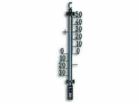 TFA Dostmann Analoges Thermometer, 12.5000, aus Metall, wetterfest, 16, 5cm hoch, mit