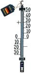 TFA Dostmann Analoges Thermometer, 12.5000, aus Metall, wetterfest, 16, 5cm hoch, mit