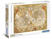 Clementoni 32557 Antike Landkarte – Puzzle 2000 Teile ab 9 Jahren, buntes