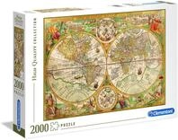 Clementoni 32557 Antike Landkarte &ndash; Puzzle 2000 Teile ab 9 Jahren, buntes