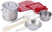 Moses 638829 KinderKochSet 13tlg. | Das perfekte Geschenk | Aus rostfreiem Stahl 