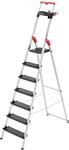 Hailo L100 Topline Alu-Sicherheits-Stehleiter - 7 XXL-Stufen bis 150 kg -...