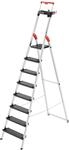 Hailo L100 Topline Alu-Sicherheits-Stehleiter - 8 XXL-Stufen bis 150 kg -...