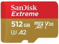 SanDisk Extreme 512GB microSDXC Memory Card + SD Adapter with A2 App...