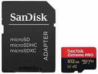 SanDisk Extreme Pro 512 GB microSDXC Memory Card + SD Adapter with A2 App...