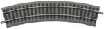 Gleis m. Bett. Bogen R1 360 VE6, Grau