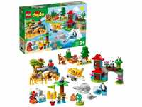 LEGO 10907 DUPLO Tiere der Welt, Tier Spielzeug für Kleinkinder im Alter von...