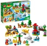 LEGO 10907 DUPLO Tiere der Welt, Tier Spielzeug f&uuml;r Kleinkinder im Alter von...
