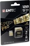 Emtec SpeedIN PRO 128 GB microSDXC Speicherkarte, Class 10, UHS-I (U3), V30