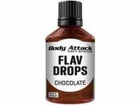 Body Attack Flav Drops®, 50 ml, Chocolate, Aromatropfen für Lebensmittel,