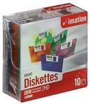 Imation 10xMF2HD 2MB 8,9 cm (3,5 Zoll) Neon