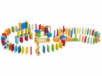 Hape Domino-Set aus Holz | Preisgekröntes Set aus Dominosteinen für Kinder, 107