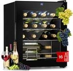 Klarstein Shiraz Weink&uuml;hlschrank Schwarz &ndash; 16 Flaschen, 42 L, 1 Zone 