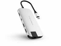 Hyper HD247B-silver Hyperdrive Slim 8-in-1 Hub für MacBook und USB-C Geräte...