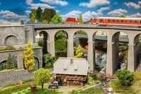 Viadukt-Set, 2-gleisig, gebogen, Verschieden