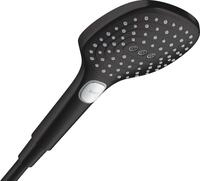 hansgrohe Duschkopf Raindance Select E, Handbrause 120mm, 3 Strahlarten, Mattschwarz