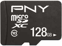 PNY Performance Plus 128 GB microSDXC-Speicherkarte + SD-Adapter, Klasse 10