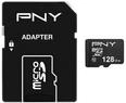 PNY Performance Plus 128 GB microSDXC-Speicherkarte + SD-Adapter, Klasse 10