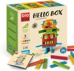 bioblo Nachhaltige Holzkl&ouml;tze Hello Box Rainbow 100 St&uuml;ck | Steinbaukasten,