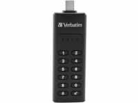 Verbatim Keypad Secure USB-Stick, USB Type-C, 128GB, Speicherstick mit Passcodeschutz