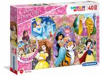 Clementoni 25463 Bodenpuzzle Princess – Puzzle 40 Teile ab 3 Jahren, buntes