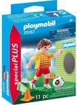 PLAYMOBIL 70157 Special Plus Fu&szlig;ballspieler mit Torwand