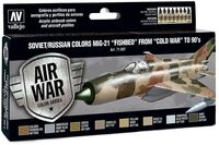 Acrylicos Vallejo AV Vallejo Model Air Set 71607 Soviet/Russian colors MiG-21 Fishbed