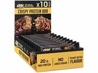 Optimum Nutrition Crispy Protein Bar, ohne Zuckerzusatz, Trainingssnack für Männer
