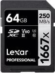 Lexar Speicherkarte LESDMI 64 GB 1000 Micro SDXC Class 10 UHS-II U3 microSDXC