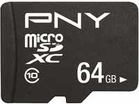 PNY Performance Plus Microsdxc Card Class 10 - 64GB, Schwarz