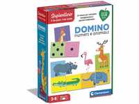 Clementoni 16121 Sapientino 16121-Sapientino-Domino Zahlen und Tiere, Lernspiel,