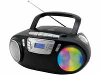 Soundmaster SCD5800SW UKW Radio CD MP3 Kassettenrekorder LED USB Mikrofon...