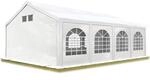 Partyzelt Festzelt 4x8 m in wei&szlig; Professional PE Plane 550 N Wasserdicht UV...