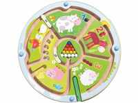 HABA 301473 - Magnetspiel Zahlenlabyrinth ,Wunderschön illustriertes Baby- und