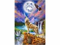 Castorland 5904438151806 C-151806-2 Wolf's Night, 1500 Teile Puzzle, bunt