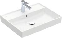 VB Collaro Waschtisch 4A336G 600x470mm Eckig mit &Uuml;berlauf Wei&szlig; Alpin