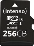 Intenso Premium microSDXC 256GB Class 10 UHS-I Speicherkarte inkl. SD-Adapter (bis zu Intenso Premium microSDXC 256GB Class 10 UHS-I Speicherkarte inkl. SD-Adapter (bis zu