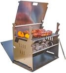 FENNEK Grill und Zubehör | Mobiler und steckbarer Holzkohle-Grill aus...