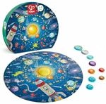 Hape Puzzle Sonnensystem - Puzzle aus Holz mit leuchtender LED-Sonne, P&auml;dagogisches