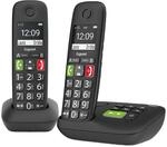 Gigaset E290A DUO - 2 Schnurlose Senioren DECT-Telefone mit Anrufbeantworter - gro&szlig;e