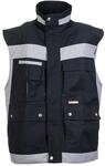Planam 2530060 Plaline Weste, Schwarz/Zink, Gr&ouml;&szlig;e XXL