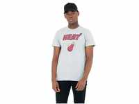 New Era - NBA Miami Heat Team Logo T-Shirt - Grau Farbe Grau, Größe M